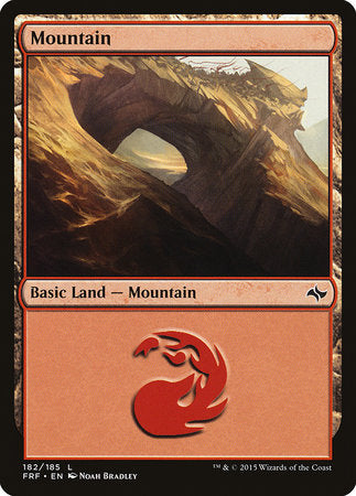 Mountain (182) [Fate Reforged] | Cards and Coasters CA