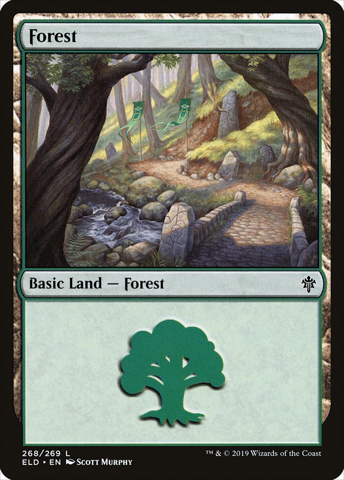 Forest (268) [Throne of Eldraine] | Cards and Coasters CA