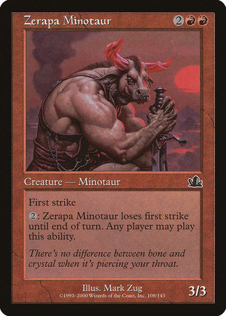 Zerapa Minotaur [Prophecy] | Cards and Coasters CA