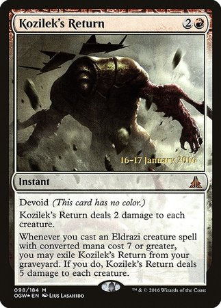 Kozilek's Return [Oath of the Gatewatch Promos] | Cards and Coasters CA