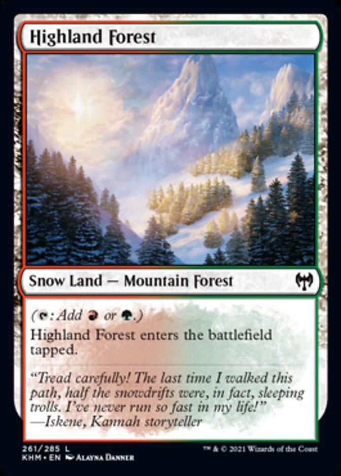 Highland Forest [Kaldheim] | Cards and Coasters CA