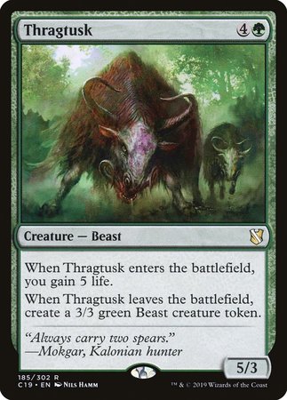 Thragtusk [Commander 2019] | Cards and Coasters CA