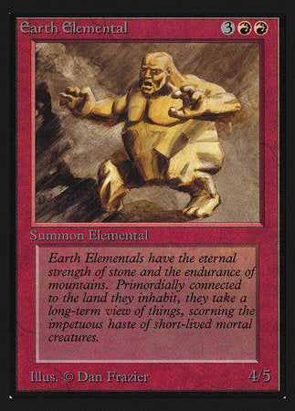 Earth Elemental (IE) [Intl. Collectors’ Edition] | Cards and Coasters CA