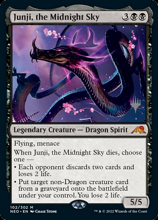 Junji, the Midnight Sky (Promo Pack) [Kamigawa: Neon Dynasty Promos] | Cards and Coasters CA