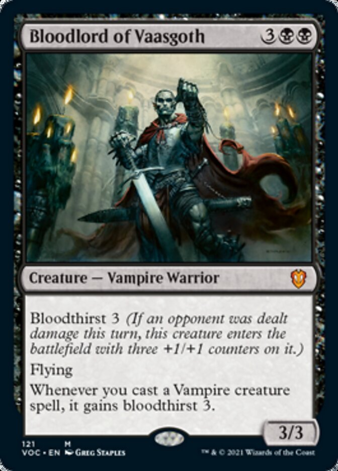 Bloodlord of Vaasgoth [Innistrad: Crimson Vow Commander] | Cards and Coasters CA