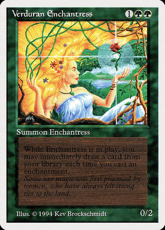 Verduran Enchantress [Summer Magic / Edgar] | Cards and Coasters CA