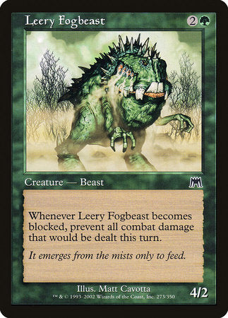 Leery Fogbeast [Onslaught] | Cards and Coasters CA