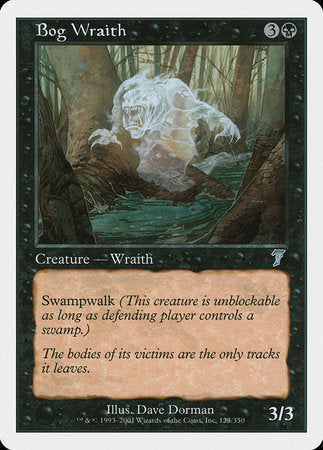 Bog Wraith [Seventh Edition] | Cards and Coasters CA