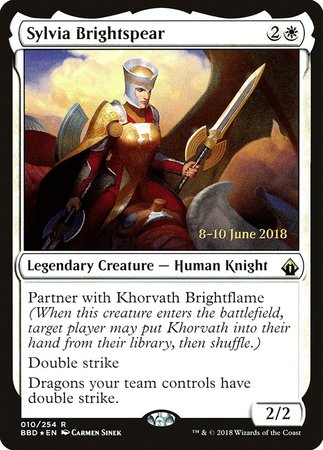 Sylvia Brightspear [Battlebond Promos] | Cards and Coasters CA