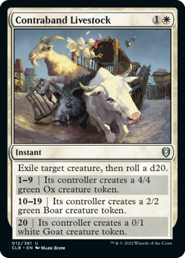 Contraband Livestock [Commander Legends: Battle for Baldur's Gate] | Cards and Coasters CA