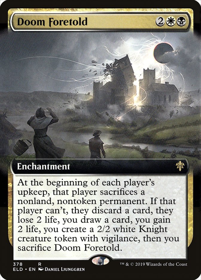 Doom Foretold (Extended Art) [Throne of Eldraine] | Cards and Coasters CA