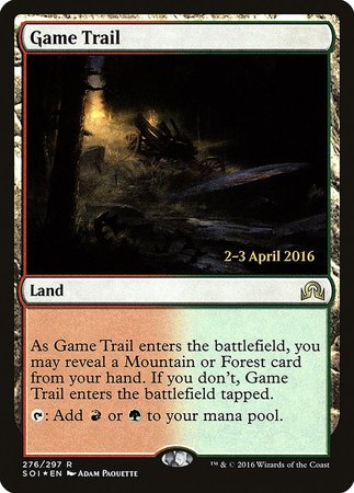 Game Trail [Shadows over Innistrad Promos] | Cards and Coasters CA