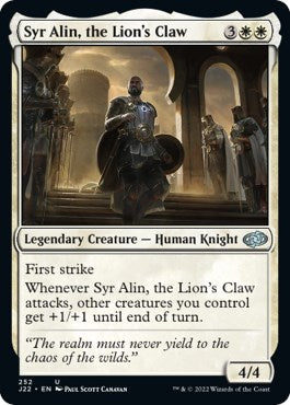 Syr Alin, the Lion's Claw [Jumpstart 2022] | Cards and Coasters CA