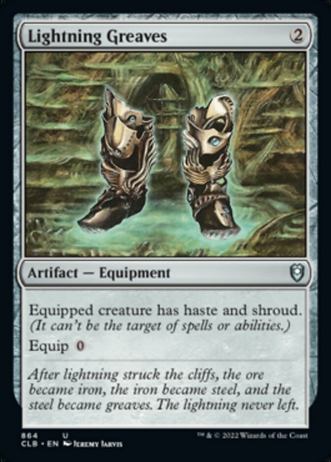 Lightning Greaves [Commander Legends: Battle for Baldur's Gate] | Cards and Coasters CA