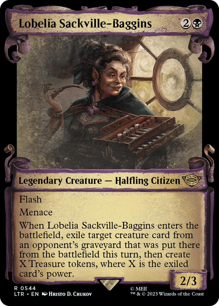 Lobelia Sackville-Baggins [The Lord of the Rings: Tales of Middle-Earth Showcase Scrolls] | Cards and Coasters CA