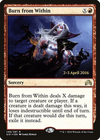 Burn from Within [Shadows over Innistrad Promos] | Cards and Coasters CA