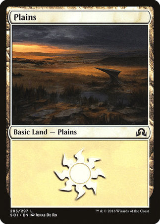 Plains (283) [Shadows over Innistrad] | Cards and Coasters CA