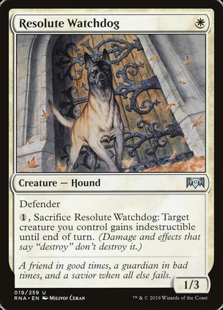 Resolute Watchdog [Ravnica Allegiance] | Cards and Coasters CA