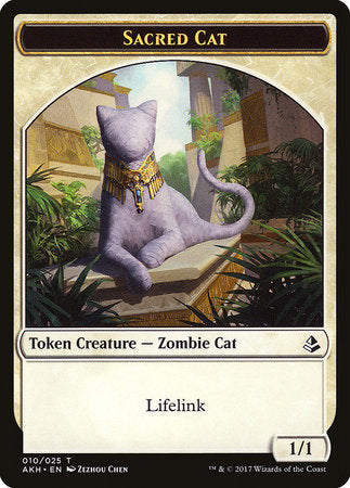 Sacred Cat Token [Amonkhet Tokens] | Cards and Coasters CA