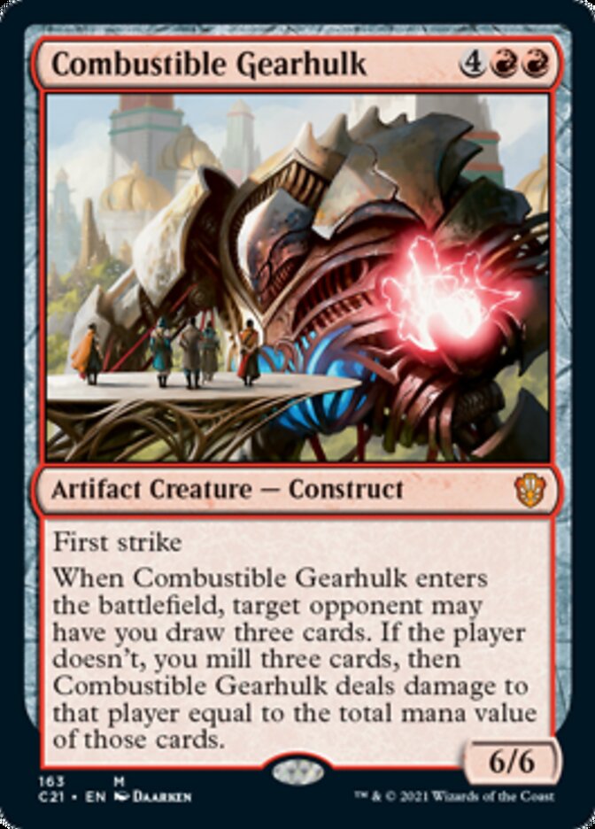 Combustible Gearhulk [Commander 2021] | Cards and Coasters CA