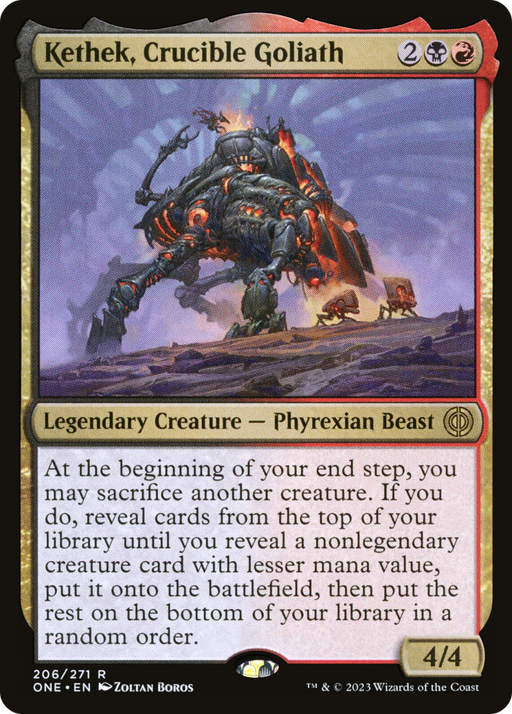Kethek, Crucible Goliath [Phyrexia: All Will Be One] | Cards and Coasters CA
