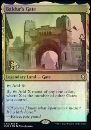 Baldur's Gate [Commander Legends: Battle for Baldur's Gate Prerelease Promos] | Cards and Coasters CA