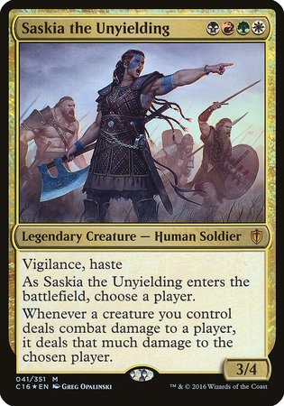 Saskia the Unyielding (Commander 2016) [Commander 2016 Oversized] | Cards and Coasters CA