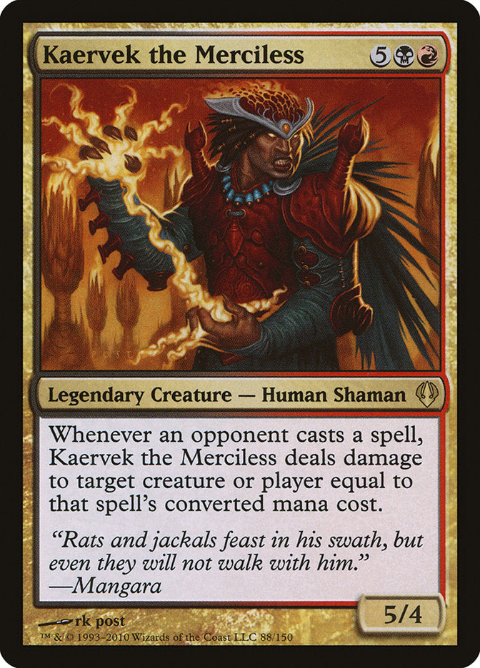 Kaervek the Merciless [Archenemy] | Cards and Coasters CA