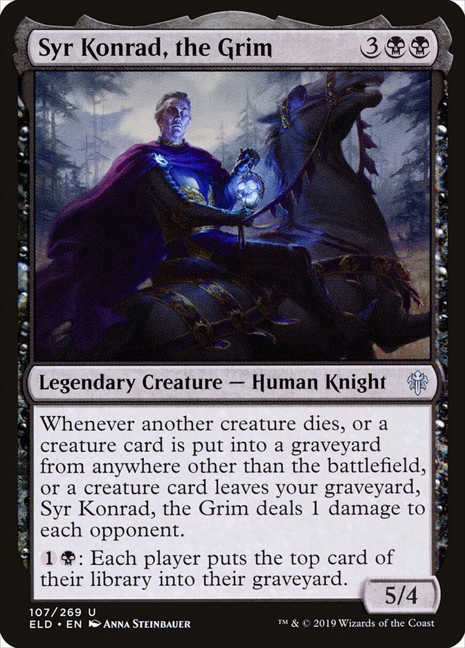 Syr Konrad, the Grim [Throne of Eldraine] | Cards and Coasters CA