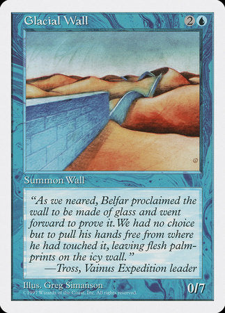 Glacial Wall [Fifth Edition] | Cards and Coasters CA