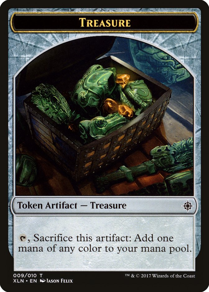 Treasure (009/010) [Ixalan Tokens] | Cards and Coasters CA