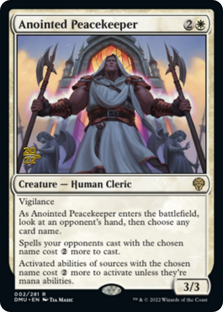 Anointed Peacekeeper [Dominaria United Prerelease Promos] | Cards and Coasters CA