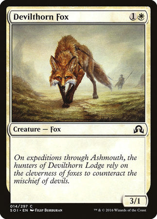 Devilthorn Fox [Shadows over Innistrad] | Cards and Coasters CA