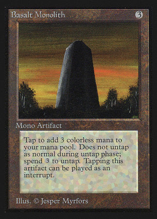 Basalt Monolith (IE) [Intl. Collectors’ Edition] | Cards and Coasters CA