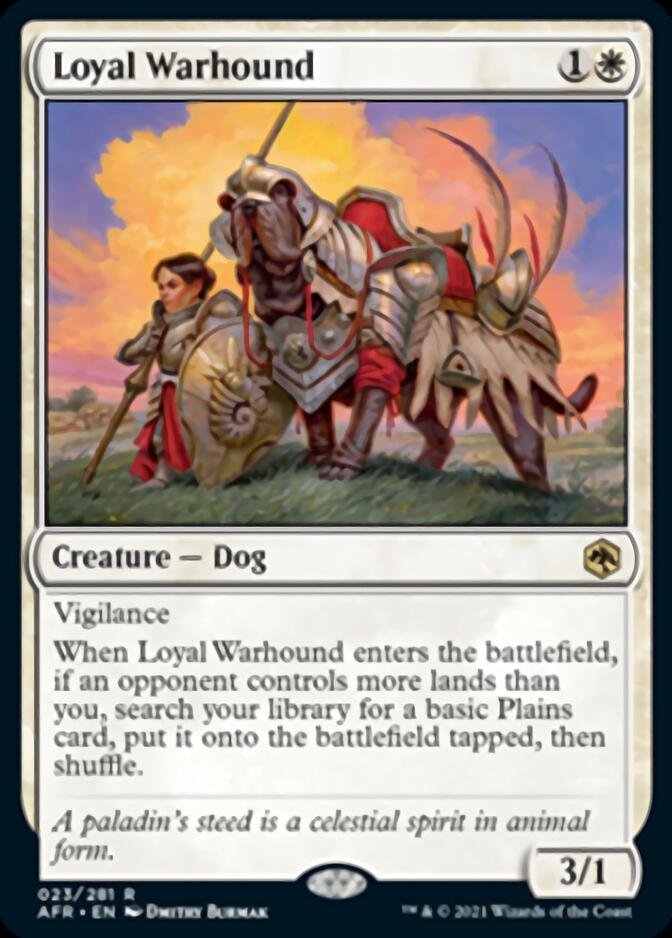 Loyal Warhound [Dungeons & Dragons: Adventures in the Forgotten Realms] | Cards and Coasters CA