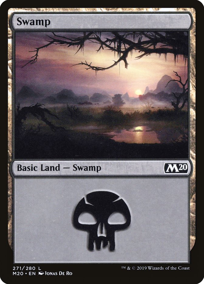 Swamp (#271) [Core Set 2020] | Cards and Coasters CA
