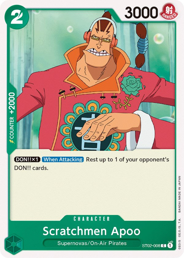 Scratchmen Apoo [Starter Deck: Worst Generation] | Cards and Coasters CA