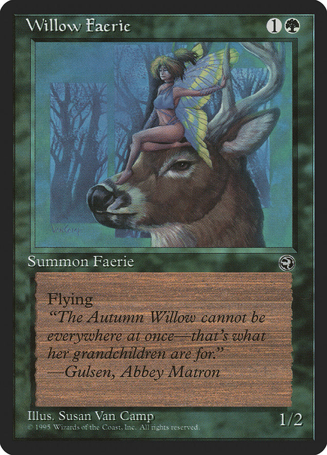 Willow Faerie (Gulsen Flavor Text) [Homelands] | Cards and Coasters CA