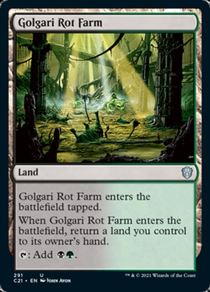 Golgari Rot Farm [Commander 2021] | Cards and Coasters CA