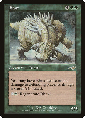 Rhox [Nemesis] | Cards and Coasters CA