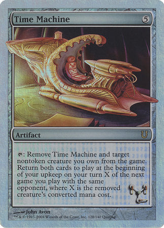 Time Machine (Alternate Foil) [Unhinged] | Cards and Coasters CA