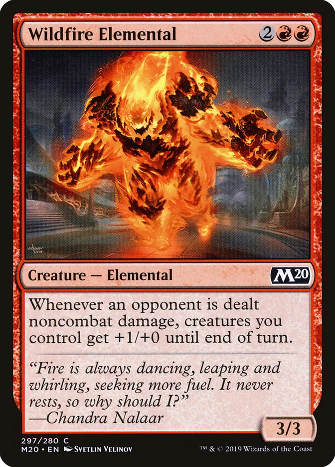 Wildfire Elemental [Core Set 2020] | Cards and Coasters CA