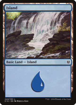 Island (340) [Commander 2016] | Cards and Coasters CA