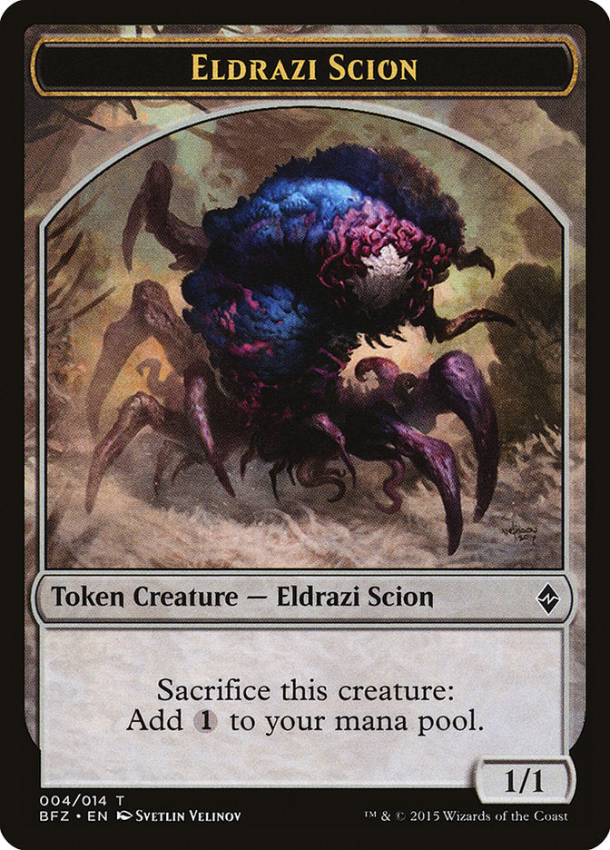 Eldrazi Scion (004/014) [Battle for Zendikar Tokens] | Cards and Coasters CA