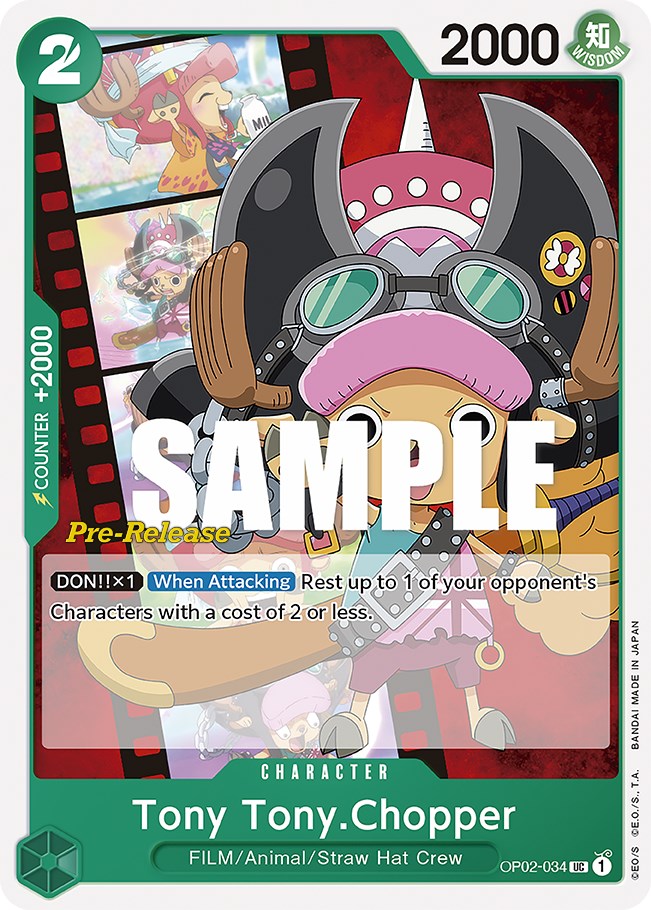 Tony Tony.Chopper [Paramount War Pre-Release Cards] | Cards and Coasters CA