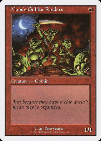 Mons's Goblin Raiders [Starter 2000] | Cards and Coasters CA