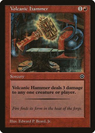 Volcanic Hammer [Portal Second Age] | Cards and Coasters CA