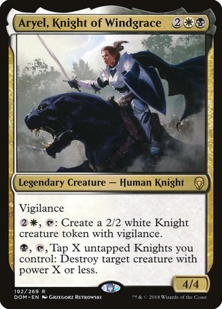 Aryel, Knight of Windgrace [Dominaria] | Cards and Coasters CA