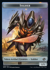 Powerstone // Soldier (008) Double-Sided Token [The Brothers' War Tokens] | Cards and Coasters CA