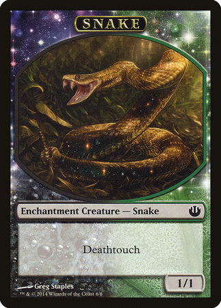 Snake Token [Journey into Nyx Tokens] | Cards and Coasters CA
